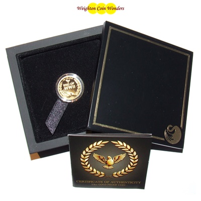 2020 Gold Proof 1/4oz Coin - END OF WWII 75TH ANNIVERSARY
